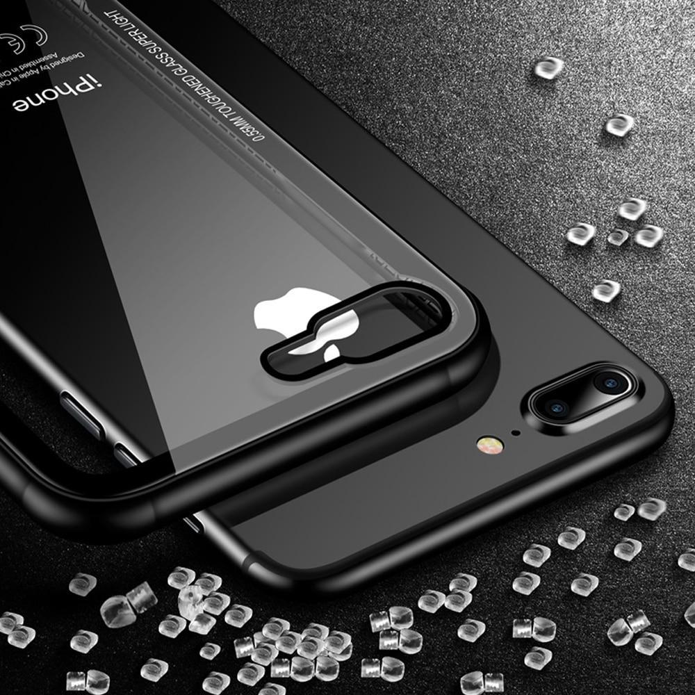Schutzhülle für iPhone mit gehärtetem Glas und Silikonrückseite. Extrem stoßfest und kratzfest für langanhaltenden Schutz.