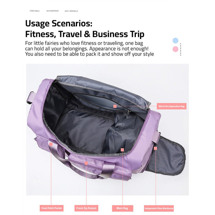 Unisex Sporttasche & Reisetasche mit intelligentem Schuhfach. Stylisch für alle Gelegenheiten.