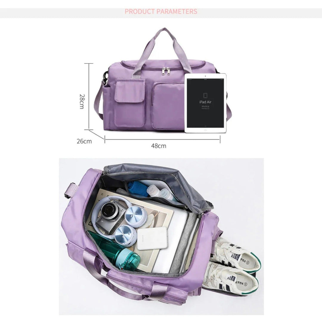 Ideale Reisetasche für Wochenendtrips mit cleverem Schuhfach & viel Stauraum.