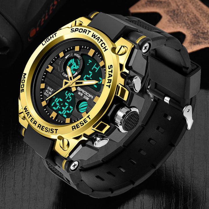Herren Digitaluhr mit komfortablem Silikonarmband. Ideal für Sport, Freizeit & aktiven Alltag.