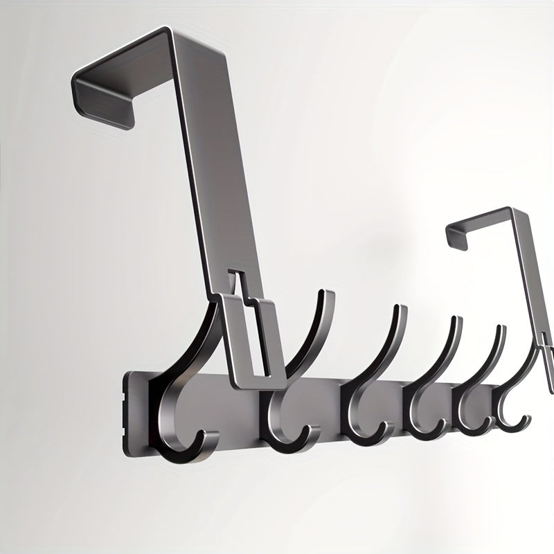 Langlebiger Aluminium Türhaken ohne Bohren. Stabile Garderobe für die Tür, schnelle Montage für Jacken & Mäntel.