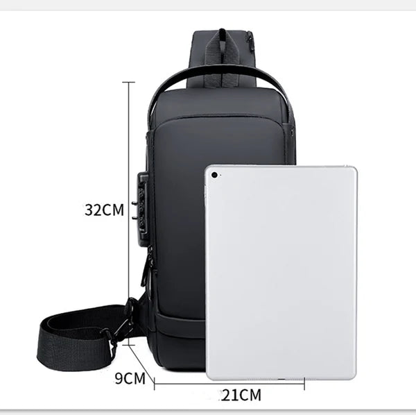 Robuster Organisationsrucksack mit vielen Fächern, Laptop-Schutz und Anti-Diebstahl für Reisen und Alltag.