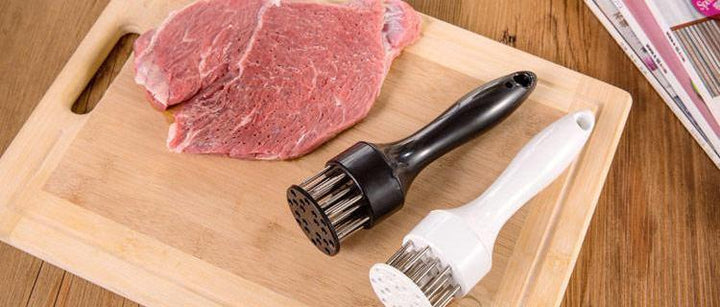 Professioneller Edelstahl Steakzartmacher. Verbessert die Textur von Fleisch für zartes Genusserlebnis. Kochen & Grillen.
