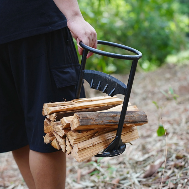 Stabiler Holzspaltkeil aus Gusseisen, sicheres Spaltwerkzeug für Kaminholz und Brennholz.