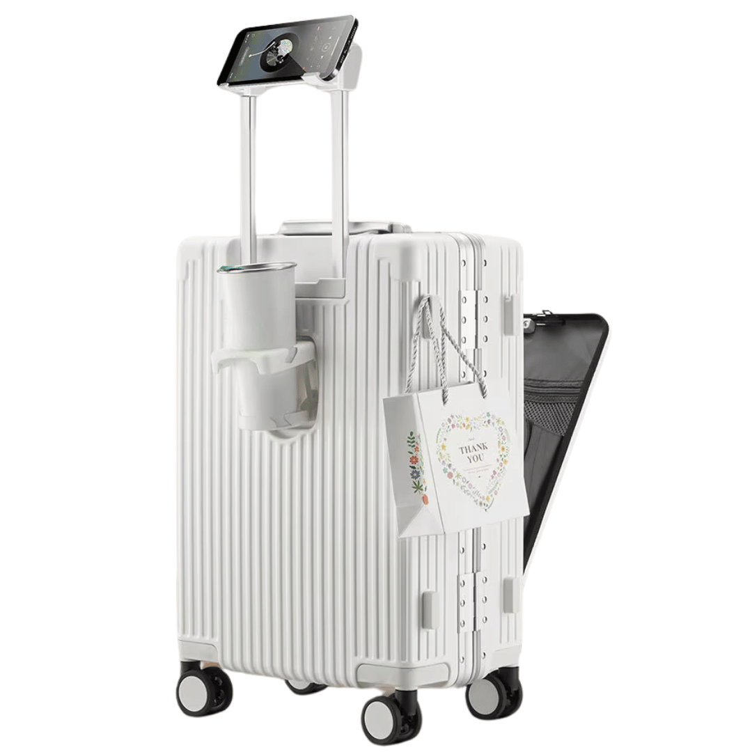 Robuster Handgepäck-Trolley mit Laptopfach & USB-Ladefunktion für Business & Kurztrips.