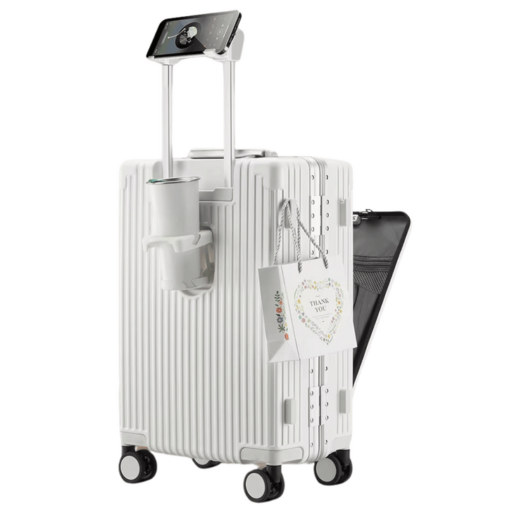 Robuster Handgepäck-Trolley mit Laptopfach & USB-Ladefunktion für Business & Kurztrips.
