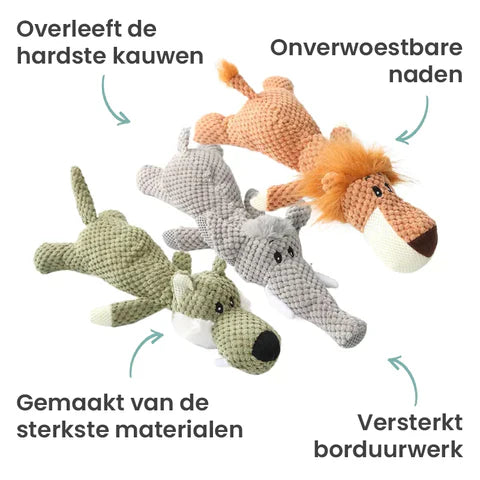 Interaktives robustes Kauspielzeug für Hunde, fördert Spieltrieb & Zahngesundheit. Langlebiger Tierbedarf.
