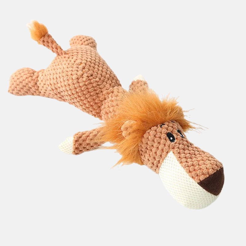 Vielseitiges robustes Kauspielzeug für Hunde: Wolf, Elefant, Löwe. Ideal für interaktiven Spielspaß & Zahnpflege.
