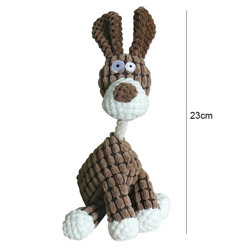 Tierform-Hundespielzeug, extrem robust und langlebig. Bietet stundenlangen interaktiven Spielspaß.
