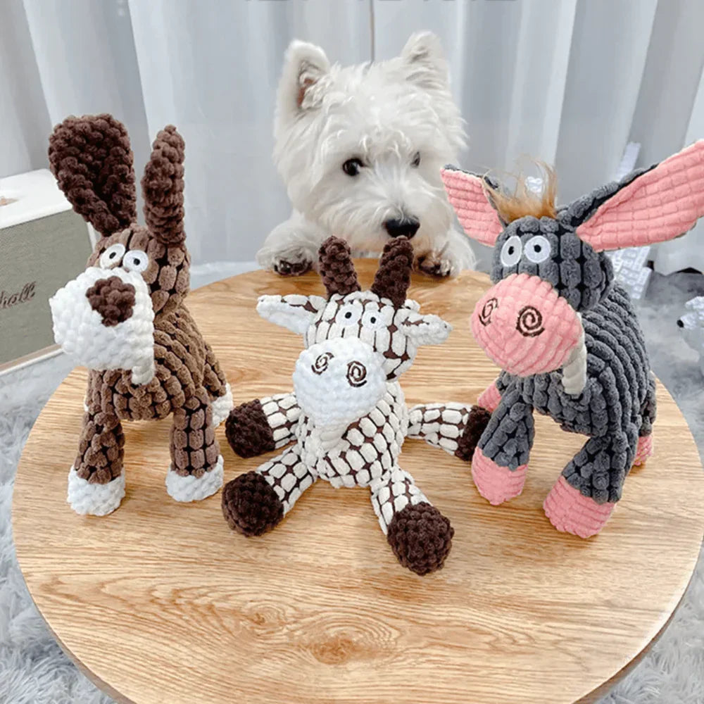 Langlebiges interaktives Hundespielzeug, ideal für Kauen und Werfen. Robust und sicher für Haustiere.