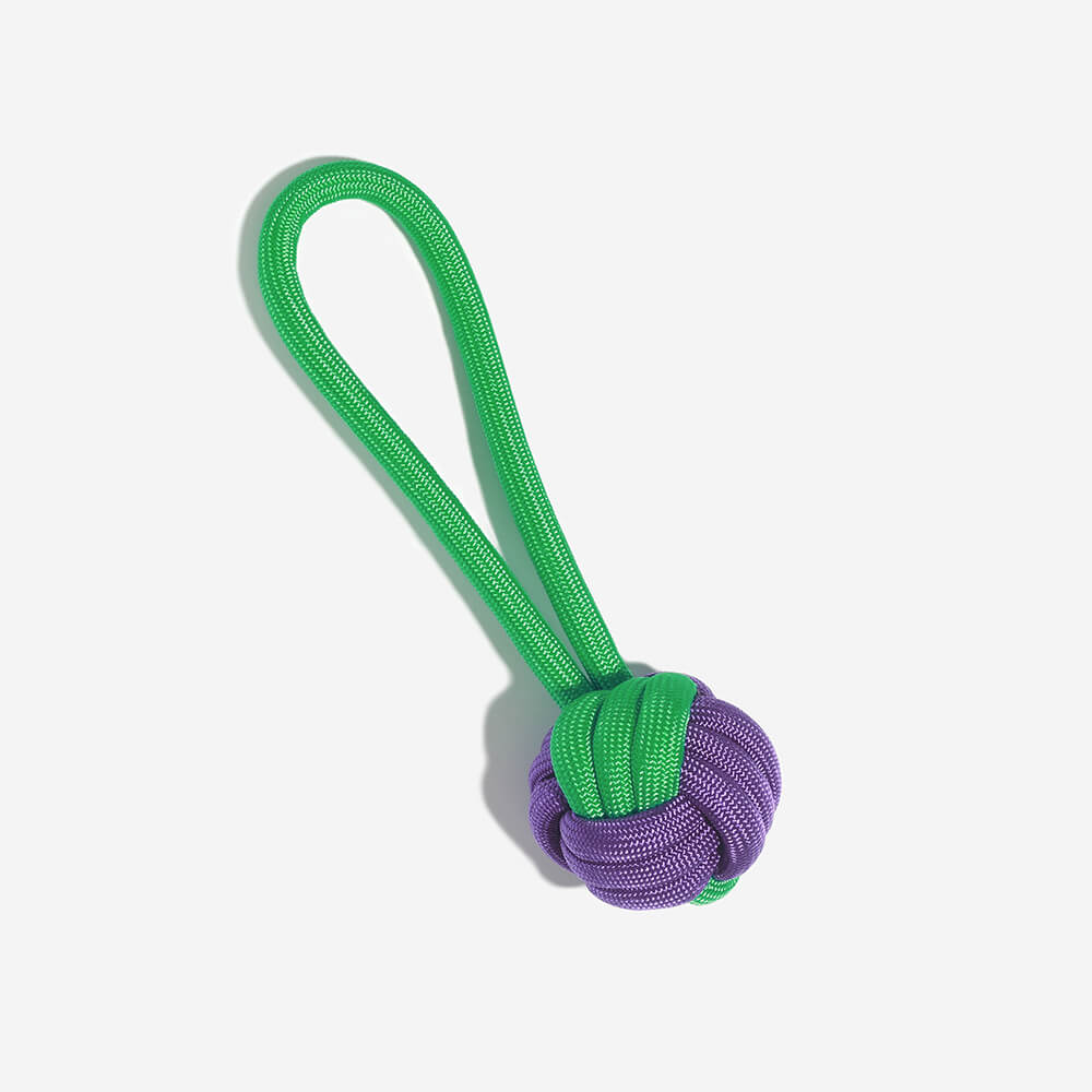 Robustes farbenfrohes Seilspielzeug für Hunde, Kauspaß und Zahnreinigung, ideal für alle Rassen.