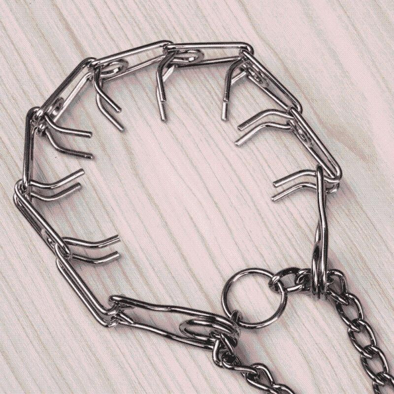 Robustes Stachelhalsband für effektives Hundetraining und Gehorsamkeit. Optimal für sicheres Gassi.