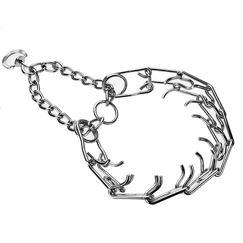 Verstellbares Stachelhalsband aus Metall für professionelles Hundetraining & Gehorsamstraining.