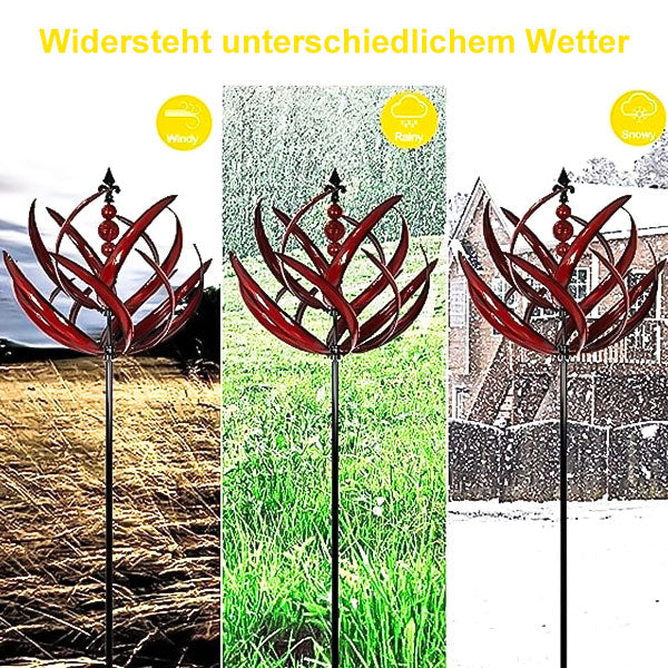 Metall-Wetterfahne im Garten, verschönert jede Outdoor-Landschaft. Einzigartiges Windspiel.