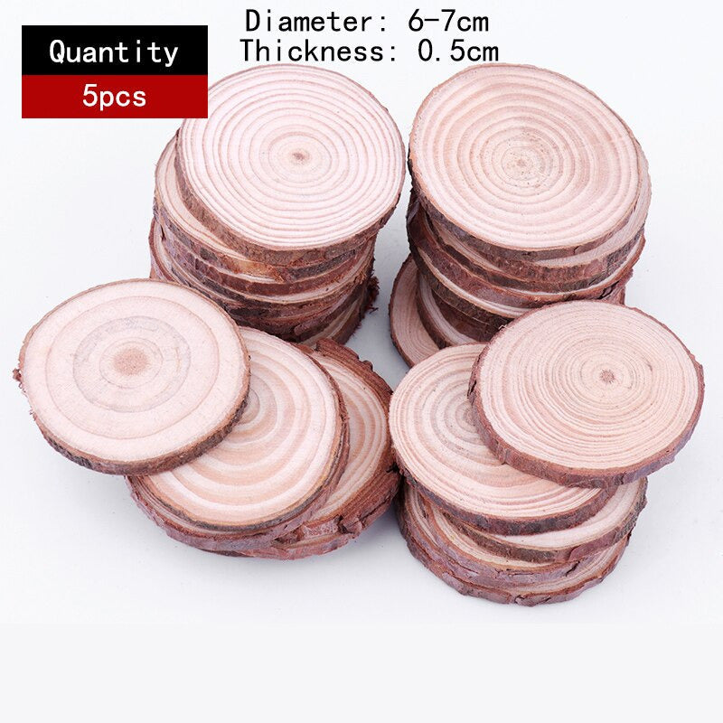 DIY-Holzscheiben: Naturholz-Untersetzer zum Bemalen, Verzieren oder als rustikale Dekoration.