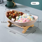 1-Tier-Regal mit rustikalem Teller
