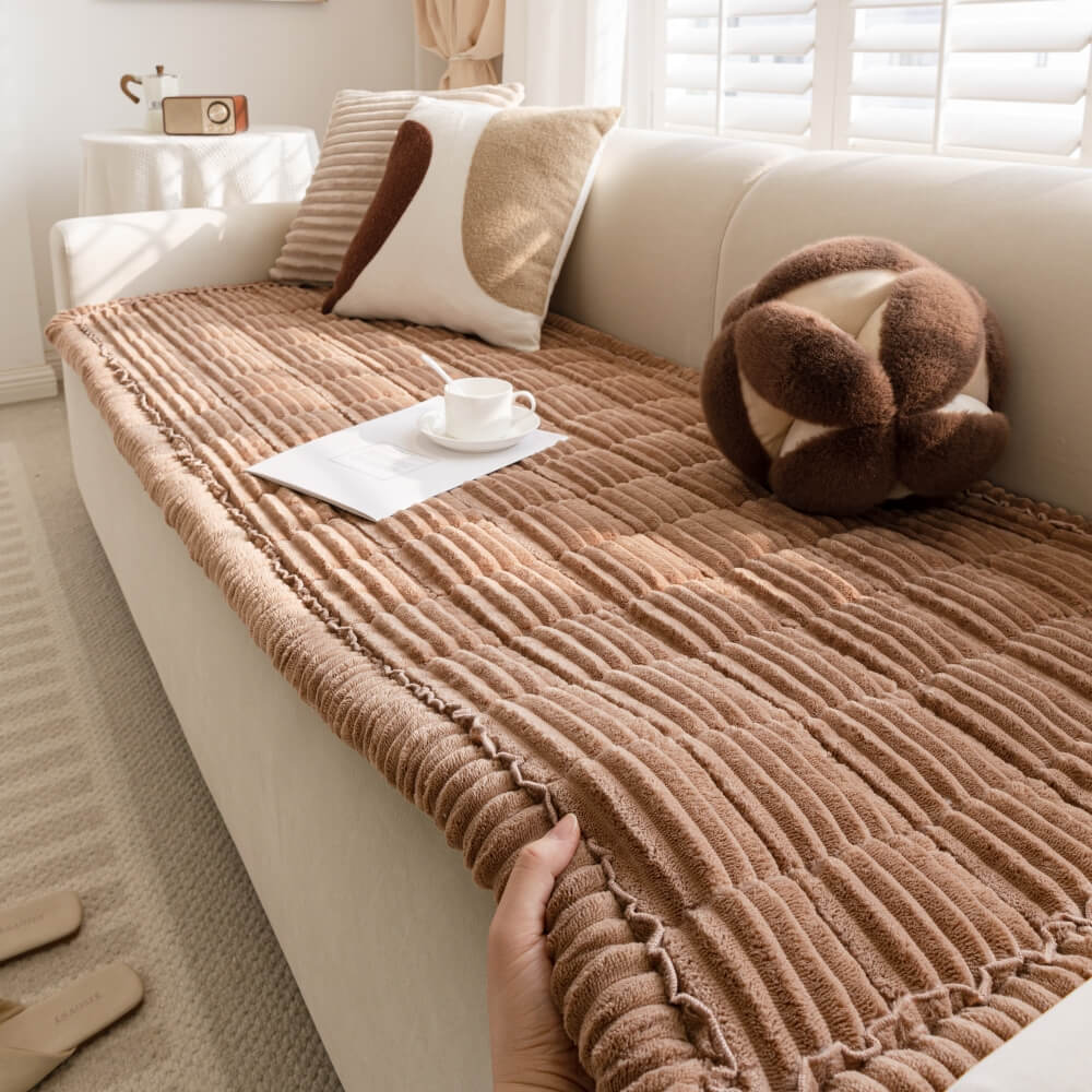 Modularer Flanell-Sofabezug für Haustiere, rutschfest & langlebig, wohnzimmer geeignet.