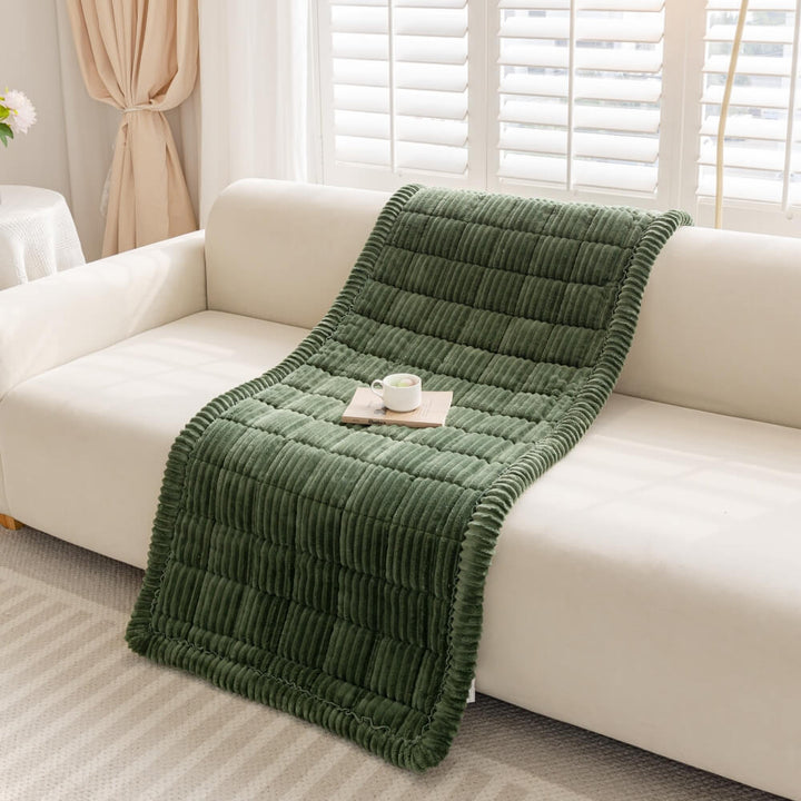 Tierfreundlicher Flanellbezug als Hundematte für die Couch, atmungsaktiv & weich.