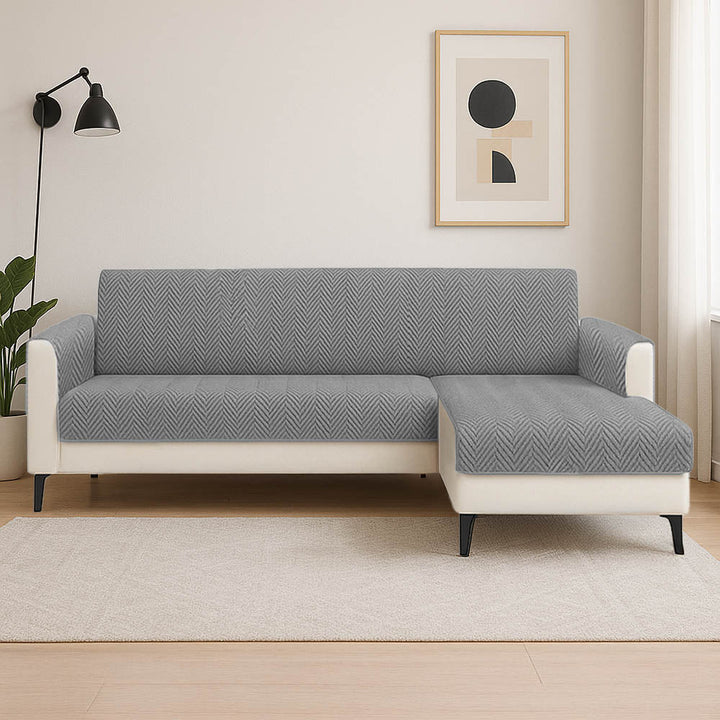 Wasserdichter Möbelschutz für alle Sofas: rutschfester Chenille-Sofabezug, haustierfreundlich.
