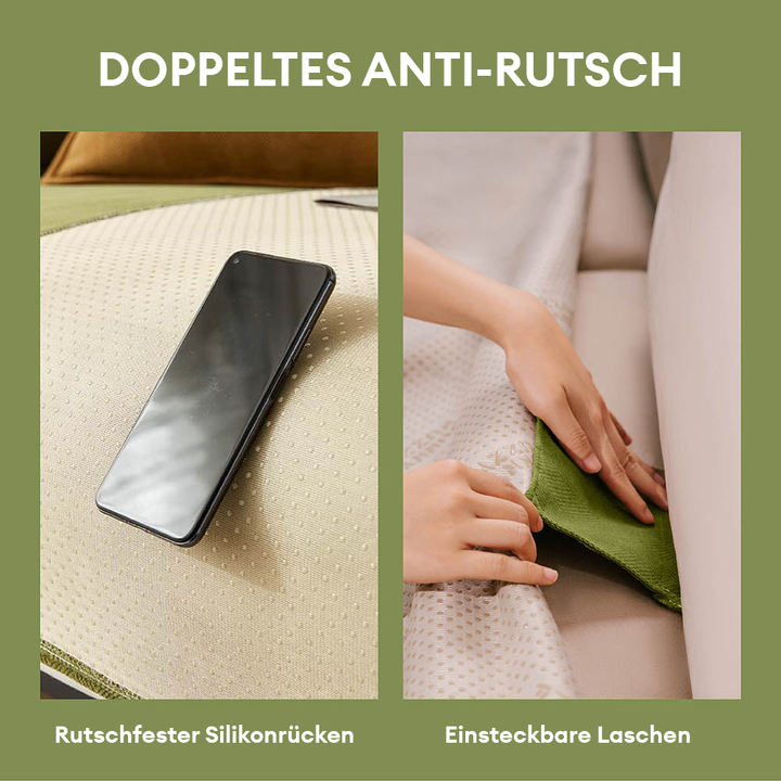 Haustierfreundlicher Couchschutz: rutschfester und wasserdichter Chenille-Sofabezug, waschbar.