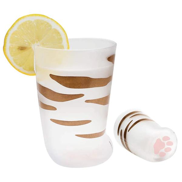 Edle Katzenpfoten-Glastasse aus Borosilikatglas, tolles Geschenk für Katzenliebhaber.