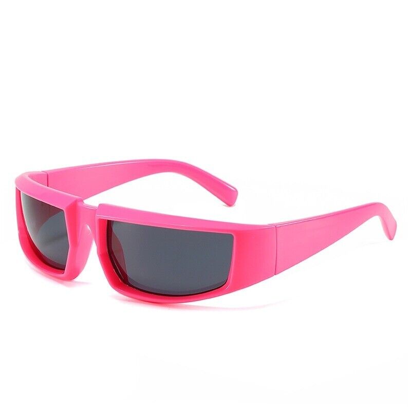 Trendige quadratische Unisex Sonnenbrille mit UV400 Schutz für einen modischen Statement-Look.