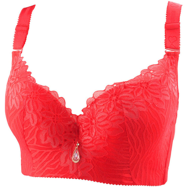 Bequemer Plus-Size Bügel BH für Damen, Minimizer, Push-up & feine Spitzendetails.