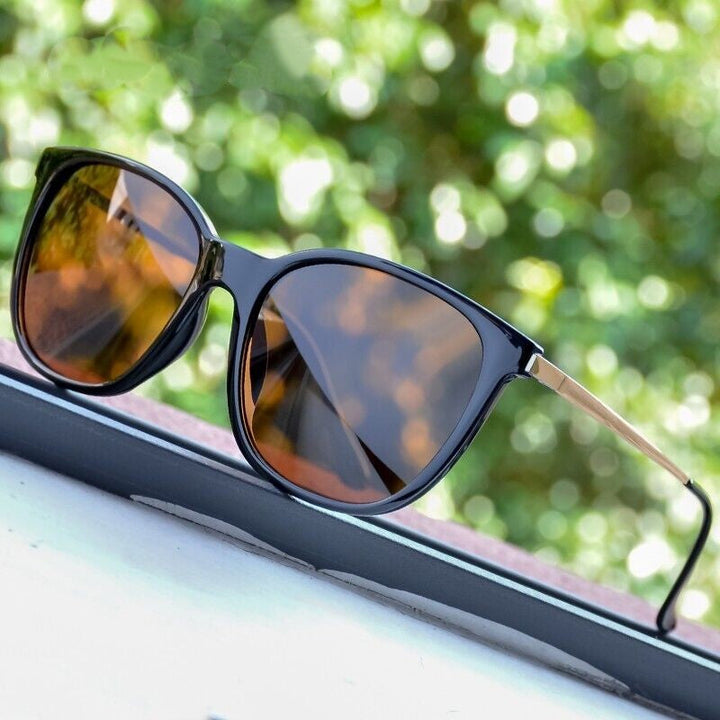 Sommerliche Unisex Vintage Sonnenbrille, polarisiert. UV400 Augenschutz für Outdoor und Alltag.