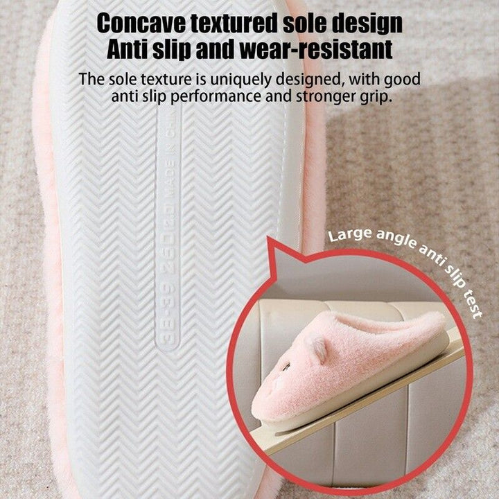 Bequeme Dorie Katzen-Hausschuhe, unisex, mit rutschfester Sohle & kuscheligem Plüsch für warme Füße.