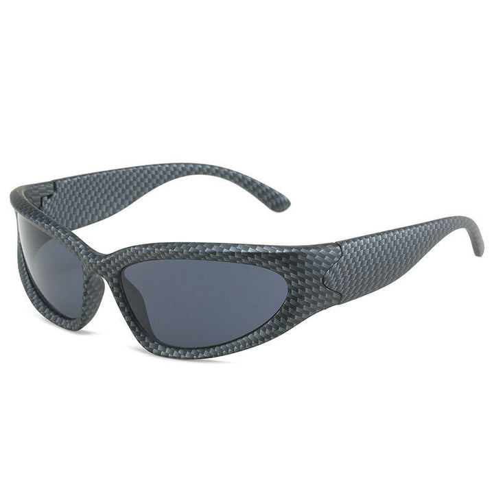 Robuste Sportsonnenbrille unisex, UV-Schutz, rechteckig. Ideal für Outdoor-Aktivitäten im Sommer.