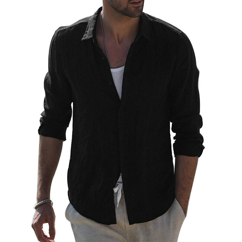 Elegantes Herren Business Hemd für Frühling & Sommer. Klassisches Design, perfekt für jeden Anlass.