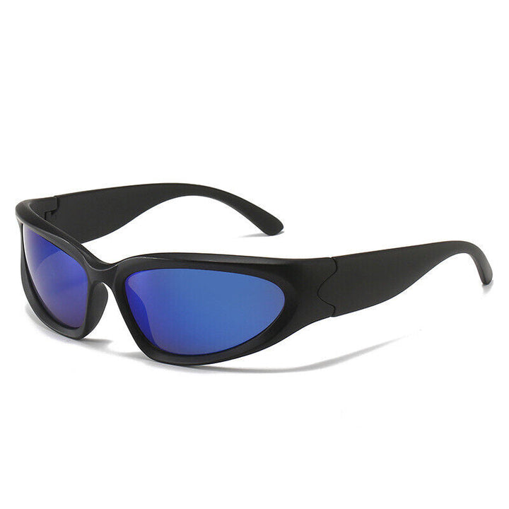 Trendige Unisex Sport-Sonnenbrille, retro Design, UV-Schutz, rechteckige Form, ideal für Mode.