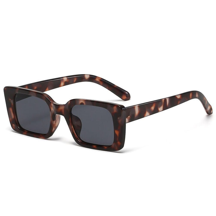 Unisex rechteckige Retro-Sonnenbrille mit UV400-Schutz, ideal für Sommer-Mode.