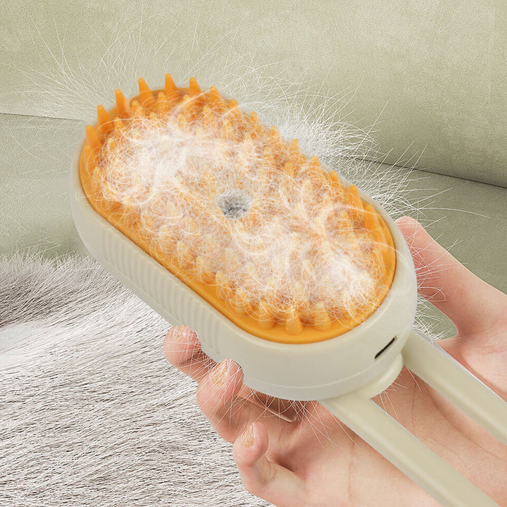 Effiziente Hunde-Dampfbürste für glänzendes, gesundes Fell. Perfekt für die tägliche Fellpflege und Hundewellness.