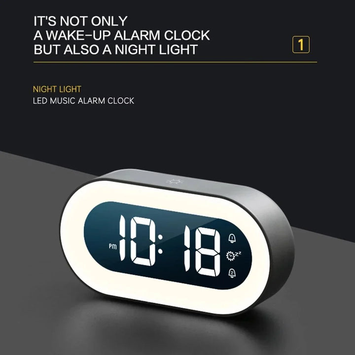 Sanfter Lichtwecker mit Nachtlicht und digitaler Anzeige für entspanntes Erwachen und besseren Schlaf. Ideal fürs Schlafzimmer.