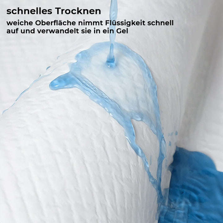 Hochsaugfähige Einweg-Pipi-Unterlage für Welpen, Hunde und Katzen. Schützt Böden effektiv vor Nässe.