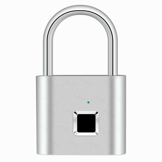 Intelligentes, tragbares Fingerabdruckschloss, wasserdicht, Zinklegierung, biometrisch, schlüssellos.