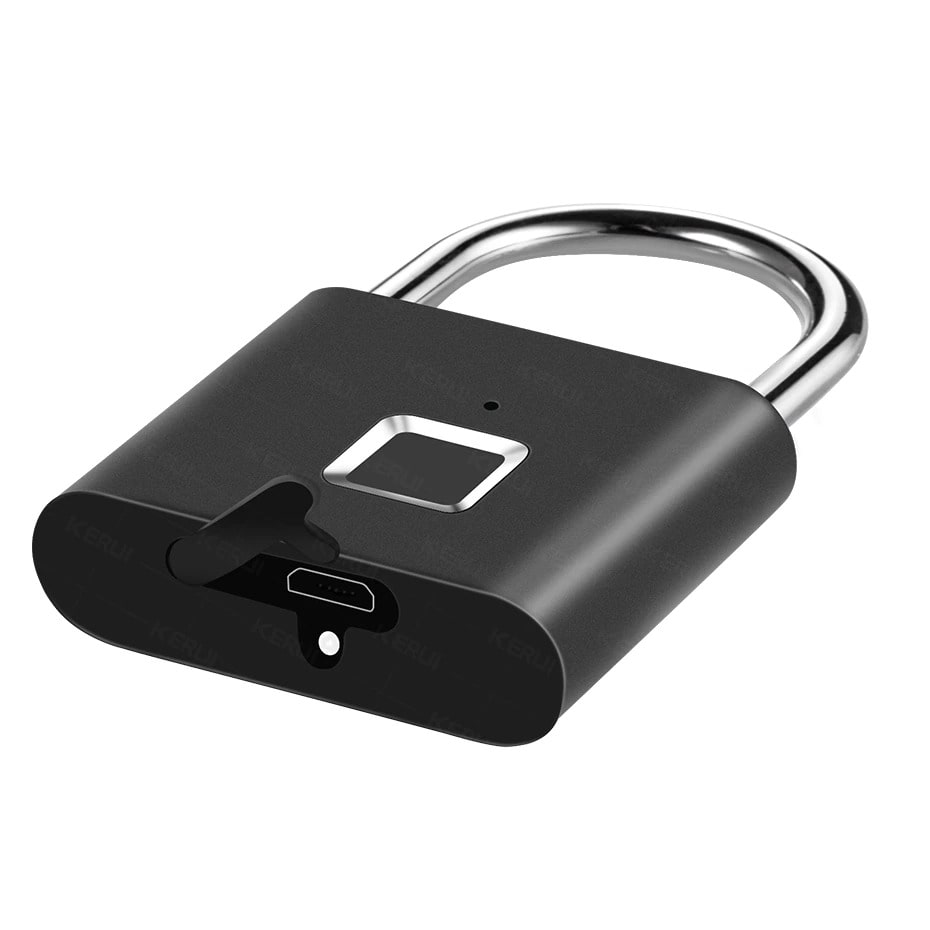 Smartes, wasserdichtes Fingerabdruckschloss aus Zinklegierung, biometrisch, schlüssellos, Diebstahlschutz.