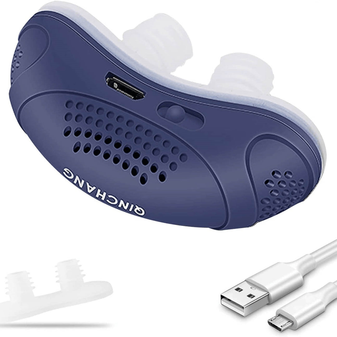 Schlauchloses, maskenloses Mikro-CPAP Anti-Schnarch-Gerät für ruhigen, erholsamen Schlaf und bessere Atemwege.