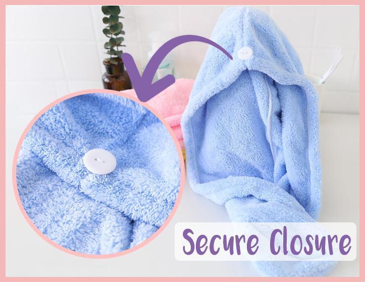 Leichtes, schnelltrocknendes Mikrofaser-Haarhandtuch, ideal als Reiseaccessoire und für Sport.
