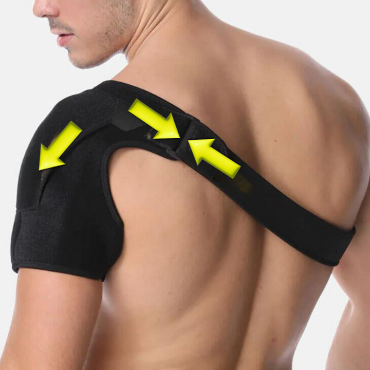Ergonomische, atmungsaktive Schulterstütze für langanhaltenden Komfort und Gelenkschutz während der Therapie.