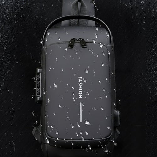 Elegante schwarze Anti-Diebstahl-Handtasche, ideal als Reisebegleiter & stylische Alltagstasche.