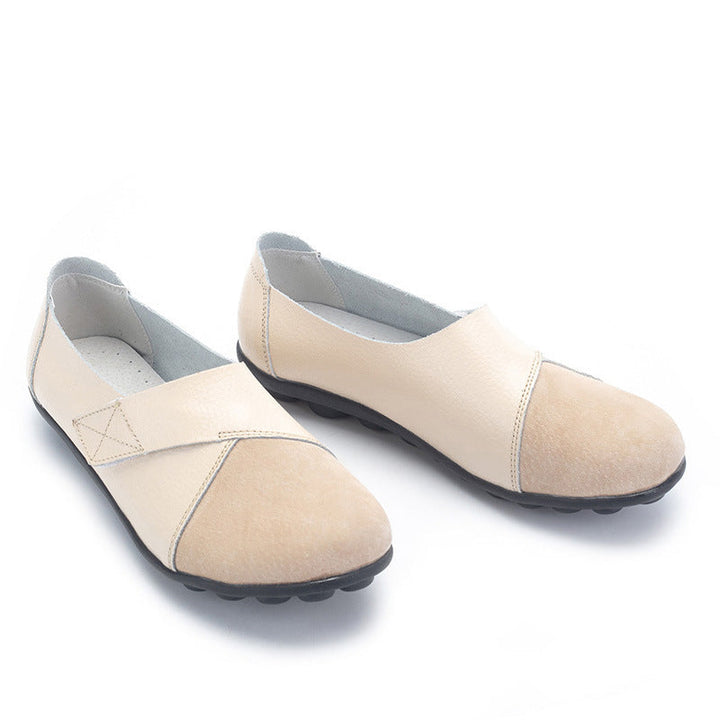 Damen Loafers mit praktischem Klettverschluss, schwarz, bequem & rutschfest.