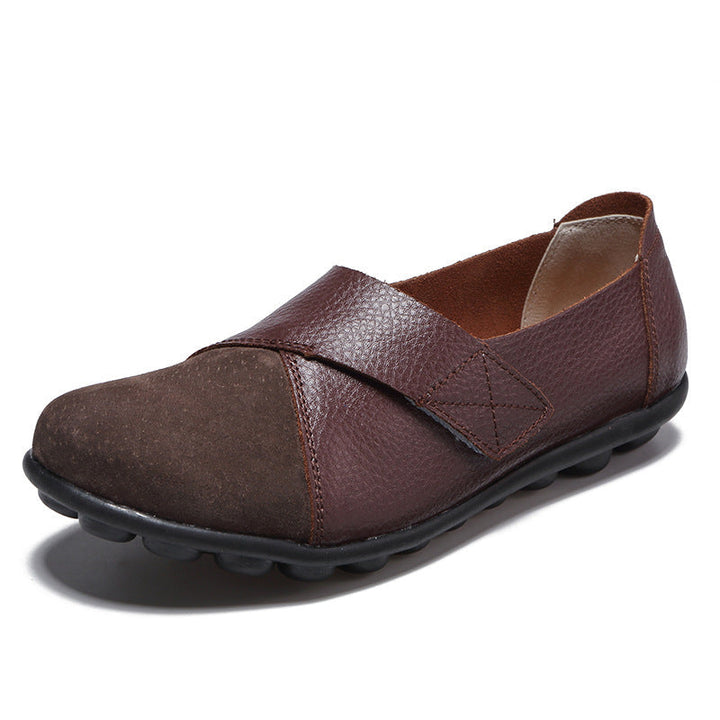 Moderne Damen Loafers rot, Klettverschluss, rutschfest & komfortabel für Frühling.