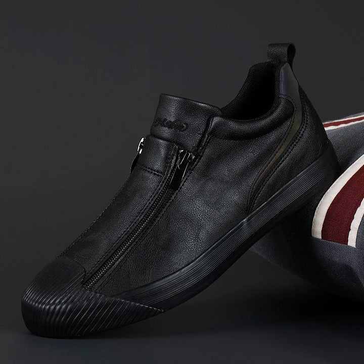 Graue stylische Herren-Freizeitschuhe, elegant & komfortabel, perfekt für jeden Anlass.