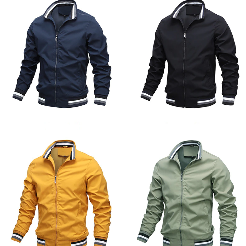 Casual grüne Herren Übergangsjacke, stylisch & bequem für jede Saison.