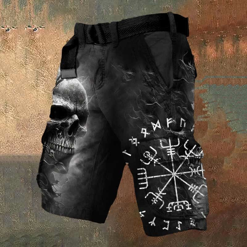 Vielseitige Herren Cargo-Shorts in Schwarz, bequem und robust, ideal als Sommershorts für Alltag & Outdoor.