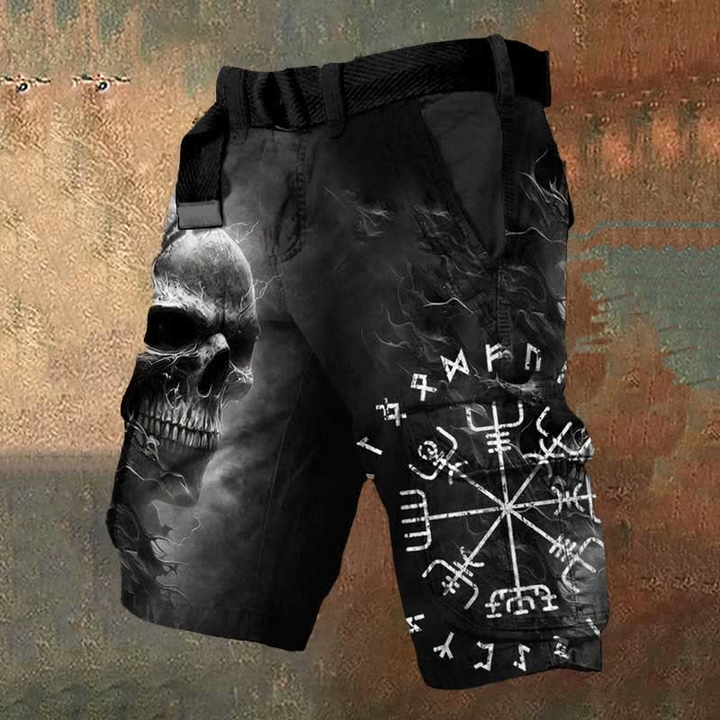 Vielseitige Herren Cargo-Shorts in Schwarz, bequem und robust, ideal als Sommershorts für Alltag & Outdoor.