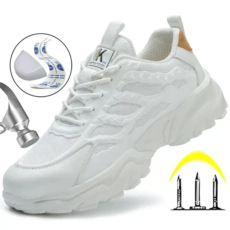 Sicher und bequem: Rocco Herren-Sicherheitsschuhe mit Stahlkappe. Robuste Schutzschuhe für den Arbeitsalltag.