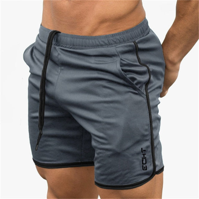 Elastische Herren Sport-Shorts mit bequemem Bund, ideal für Fitness & Jogging.